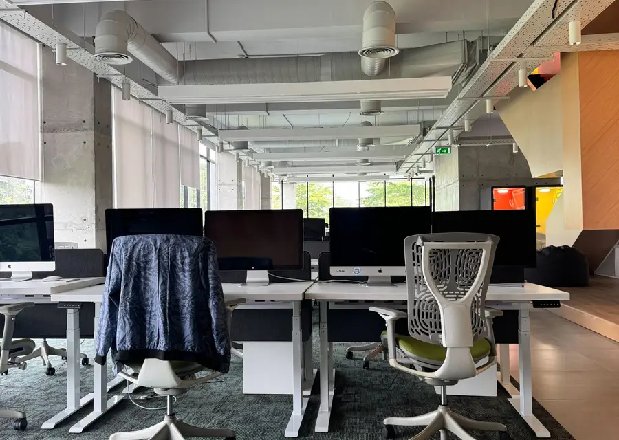 Modern office workspace